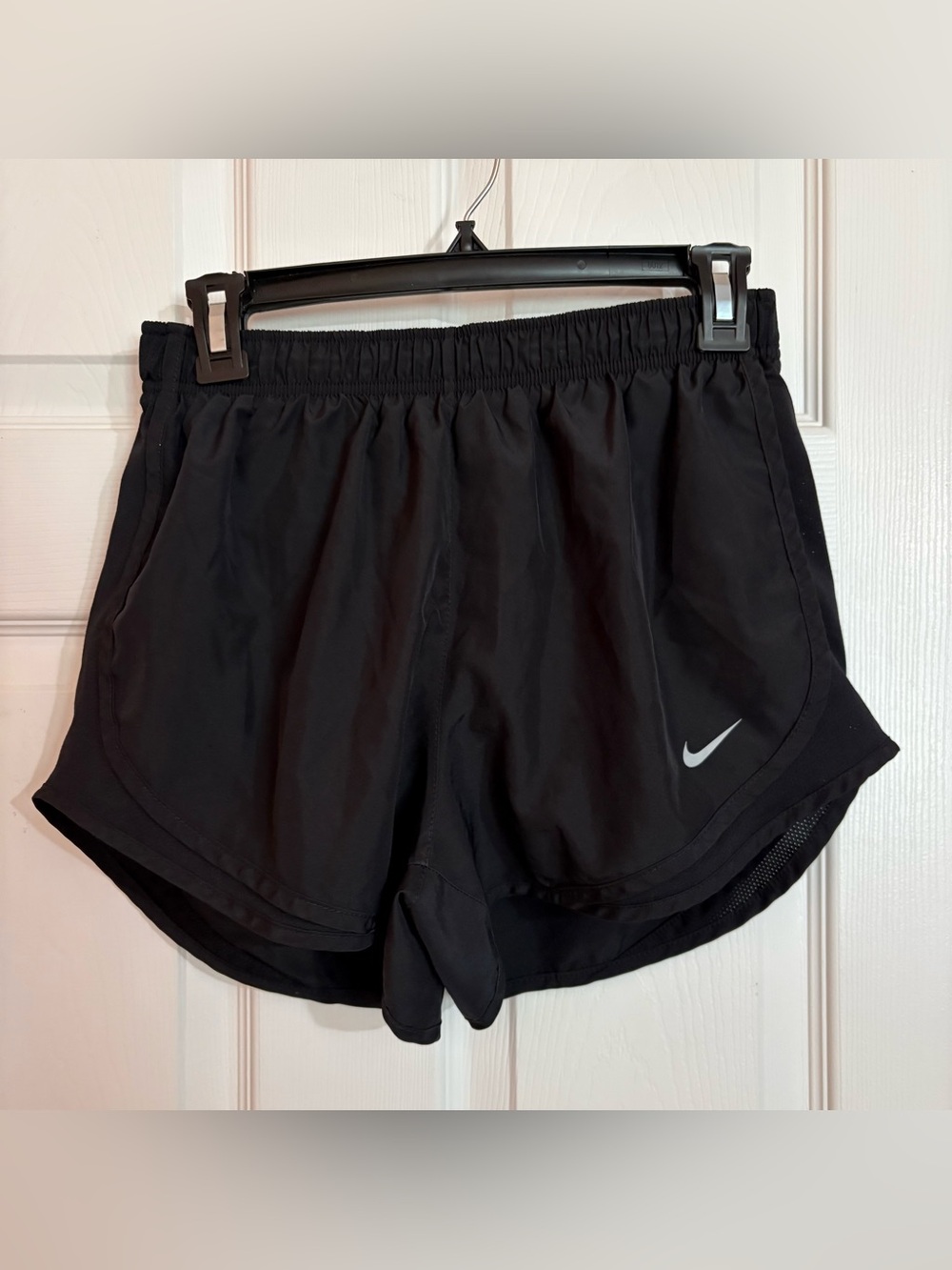 Nike Women's Black Running Shorts with Reflective Swoosh